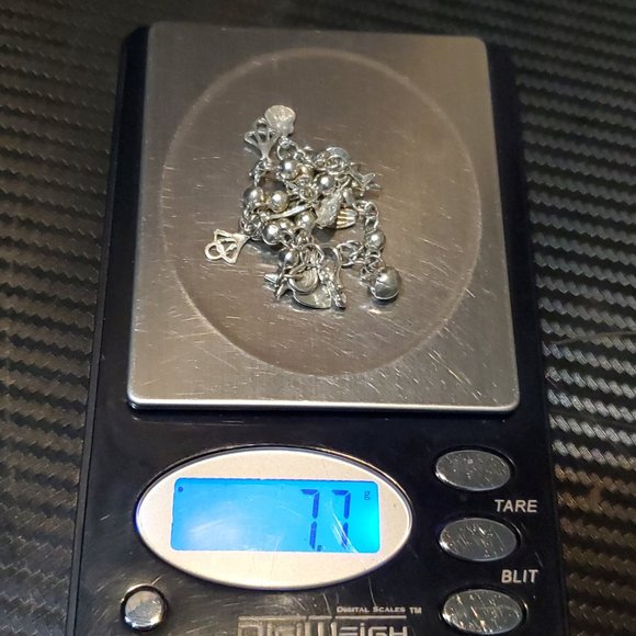 7 Inch 925 Sterling Silver Many Small Charms Bracelet - Picture 6 of 6